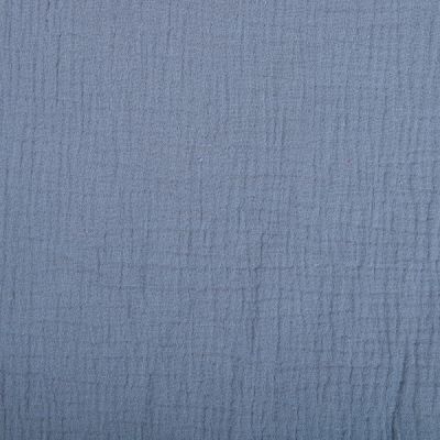 Tissu Double gaze de coton uni Gris - Par 10 cm