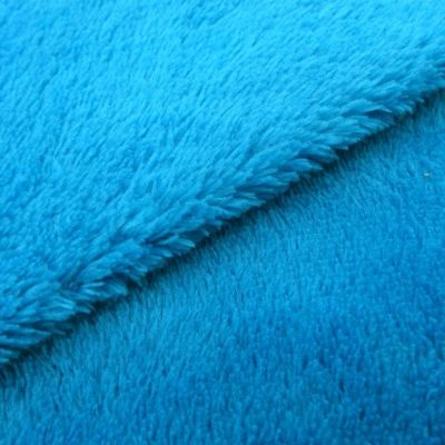 Tissu Doudou uni Bleu turquoise x10cm