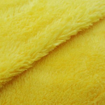 Tissu Doudou uni Jaune x10cm