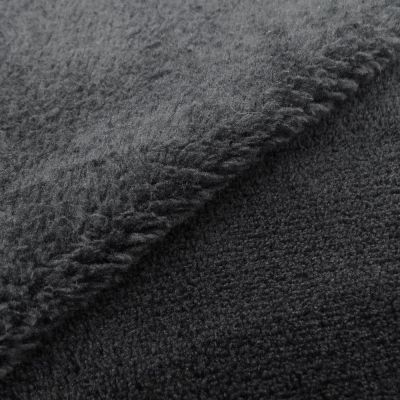 Tissu Doudou uni Noir x10cm