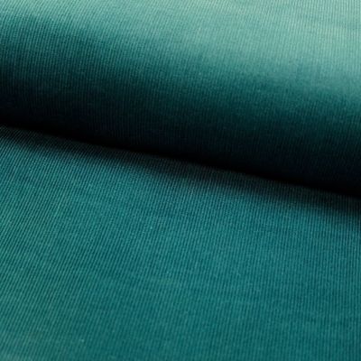 Tissu Velours milleraies Vert canard - Par 10 cm