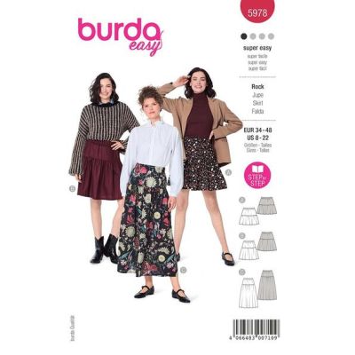 Patron Burda 5978 Jupe
