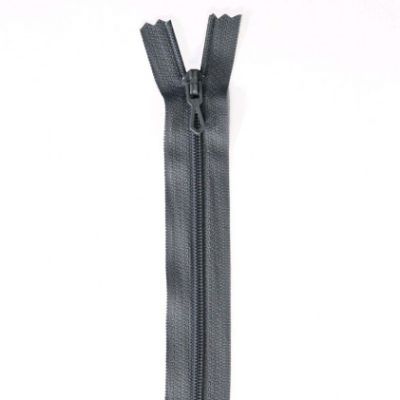 Fermeture à glissière n°2 non séparable 60 cm Gris
