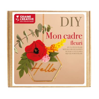 Kit DIY Déco Cadre fleuri
