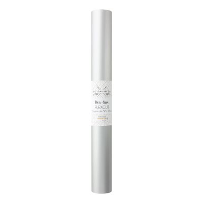 Flex lisse thermocollant Com&#039;1 idée uni Argenté - 50x25 cm