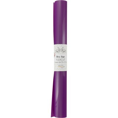 Flex lisse thermocollant Com&#039;1 idée uni Violet - 50x25 cm