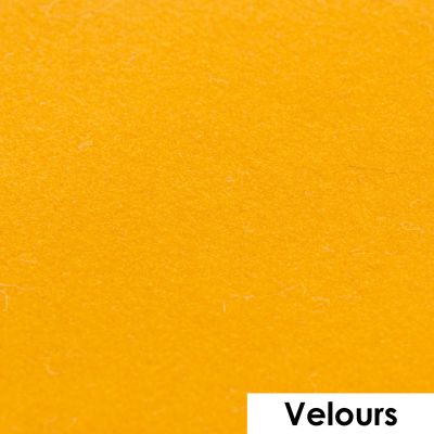 Flex flock effet velours thermocollant Com&#039;1 idée uni Jaune - 50x25 cm