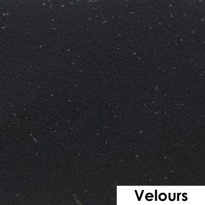 Flex flock effet velours thermocollant Com&#039;1 idée uni Noir - 50x25 cm