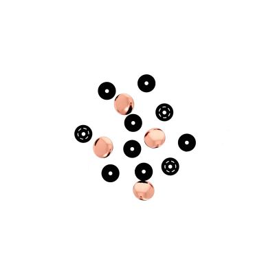 Boutons pressions magiques sans pince Bohin 14 mm Or rose x4
