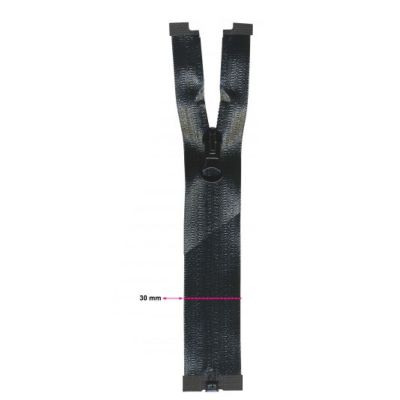 Fermeture à glissière YKK séparable imperméable Noir - 60 cm