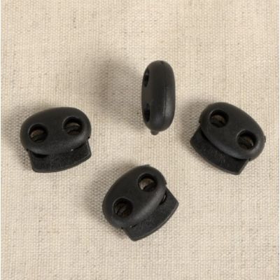 Bloqueur ovale double trous x4 - Noir