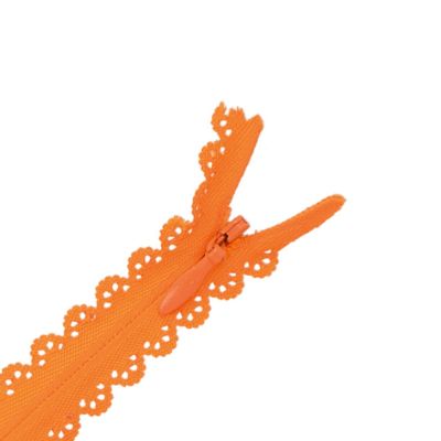 Fermeture invisible Zoé dentelle Orange - 2 tailles