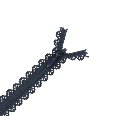 Fermeture invisible Zoé dentelle Marine - 2 tailles