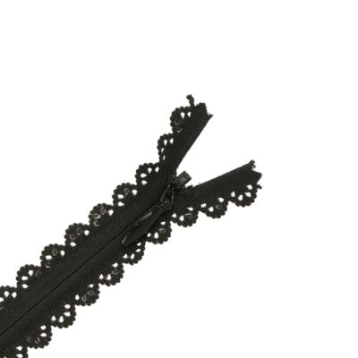 Fermeture invisible Zoé dentelle Noire - 2 tailles