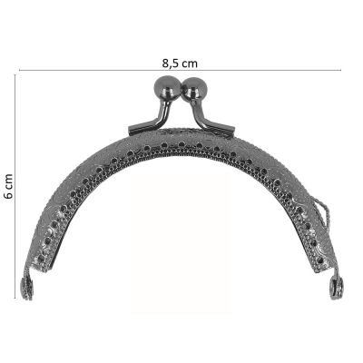 Fermoir pour sac à main Argent 85*60 mm