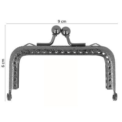 Fermoir pour sac à main Argent 90*60 mm