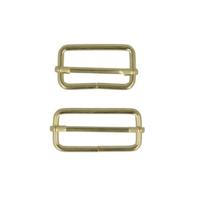 Boucles rectangulaires Dorées X2 - 2 tailles