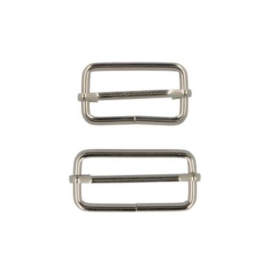 Boucles rectangulaires Argentées X2 - 2 tailles