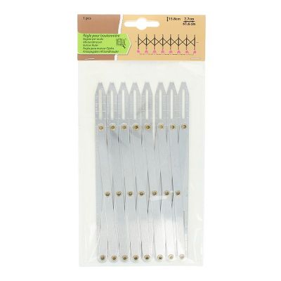 Règle de mesure pour boutonnière