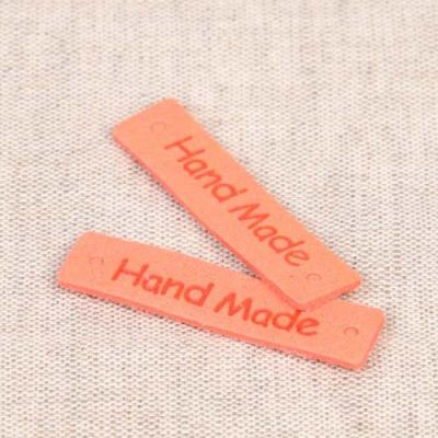 Etiquette simili Hand Made Corail x8