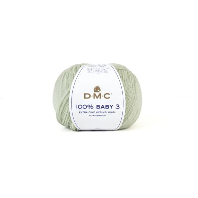 Fil Laine 100% Baby 3 DMC Vert pastel N° 139