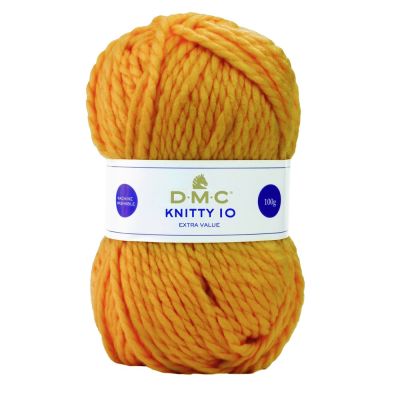 Fil à tricoter Knitty 10 DMC Ocre N° 766