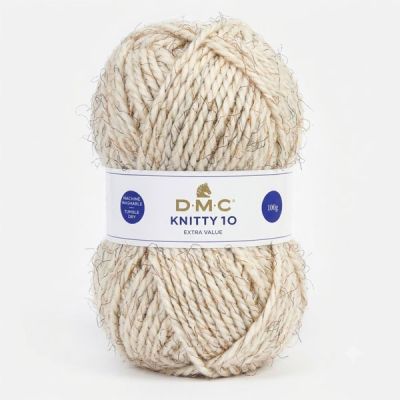Fil à tricoter Knitty 10 DMC Naturel chiné N° 930
