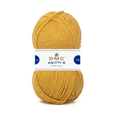 Fil à tricoter Knitty 6 DMC Jaune N° 670