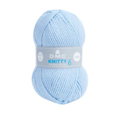 Fil à tricoter Knitty 6 DMC Bleu clair N° 675