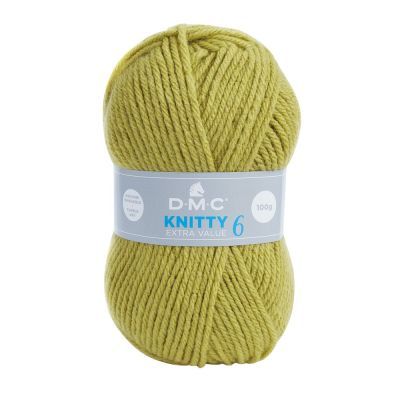 Fil à tricoter Knitty 6 DMC Vert anis N° 785