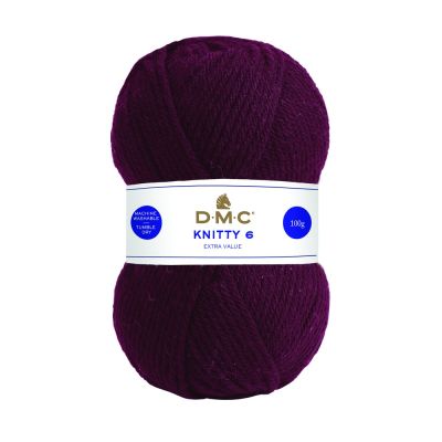 Fil à tricoter Knitty 6 DMC Prune N° 841