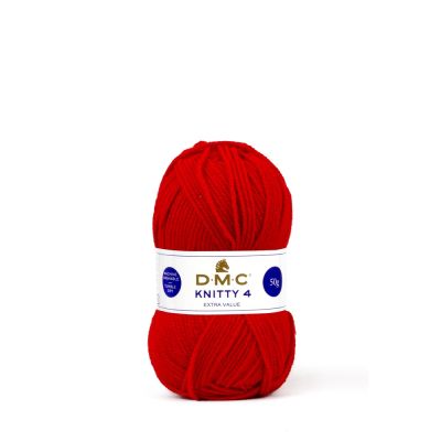 Fil à tricoter Knitty 4 DMC Rouge N° 977
