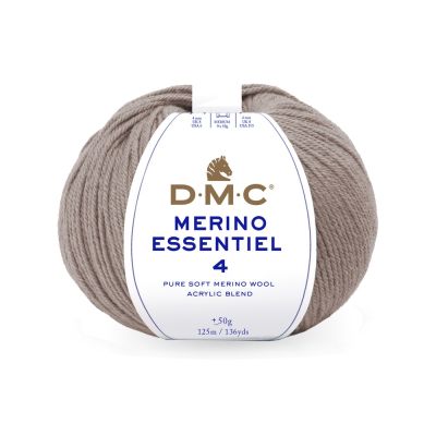Fil laine Mérino essentiel 4 DMC Grège N° 886