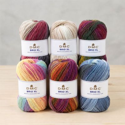 Fil laine Brio XL DMC - 6 Couleurs