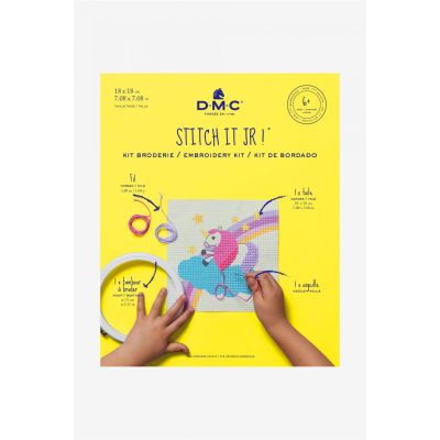 Kit broderie enfant DMC - Licorne 18x18 cm