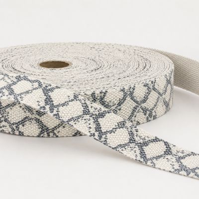 Sangle Polyester aspect Coton 30 mm Serpent écru