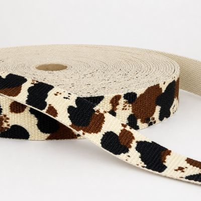 Sangle Polyester aspect Coton 30 mm Vache