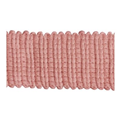 Sangle aspect crochet 30 mm uni Rose x1m