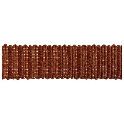 Sangle aspect crochet Lurex 30 mm Terracotta x1m