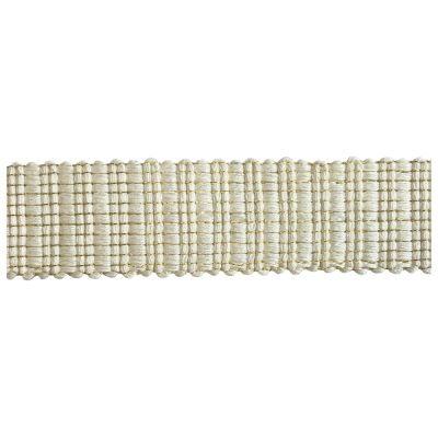 Sangle aspect crochet Lurex 30 mm Ecru x1m