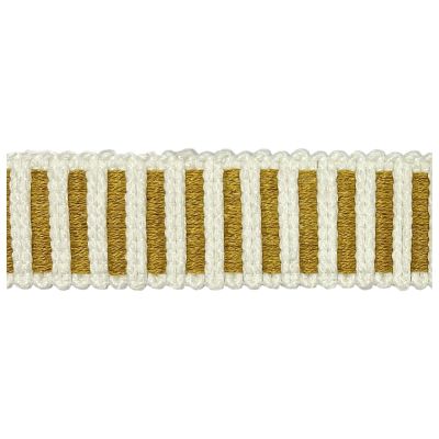 Sangle aspect crochet 30 mm Bicolore Or et Blanc x1m