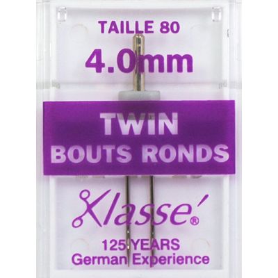 Aiguilles Machine Double Bouts ronds 80/12 4mm - Klassé