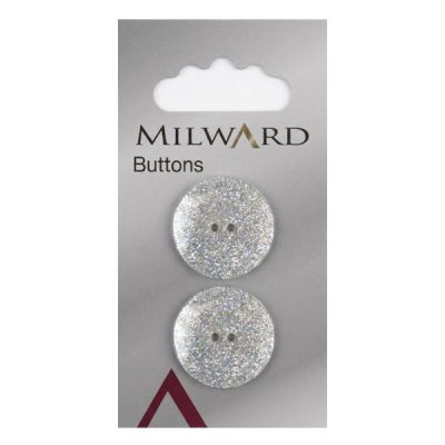 Bouton Milward pailleté 22 mm x2