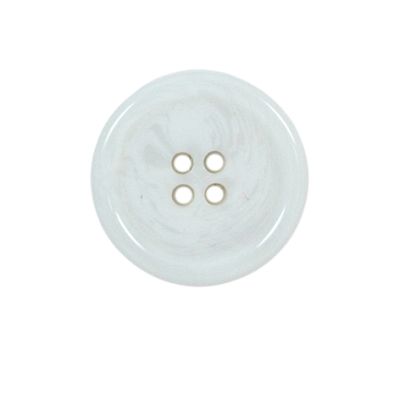 Bouton effet nacré Loris 22 mm - Blanc
