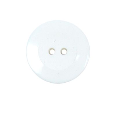 Bouton Alejandro incurvé 22 mm - Blanc