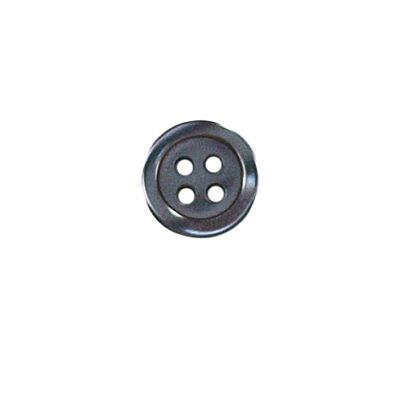 Bouton Alexander unis nacré 12 mm - Gris