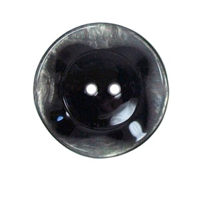 Bouton bord gondolé Agatha 27 mm - Gris