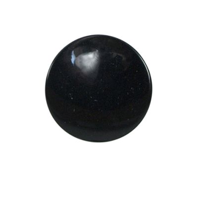 Bouton William relief 22 mm - Noir
