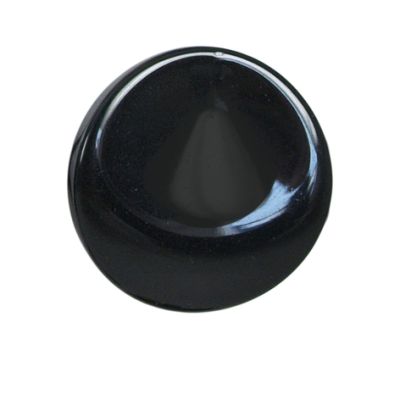 Bouton William relief 27 mm - Noir