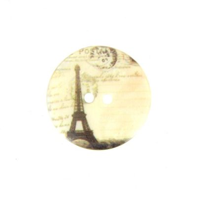 Bouton nacré Paris 27 mm